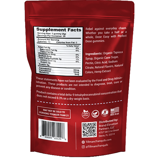 0 THC - Melatonin Cherry Sleep Perfect Dose Gummies