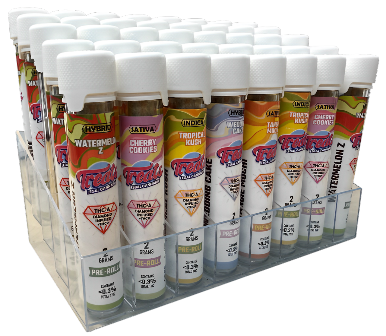 THCA Diamond Infused Pre Rolls + THCp – 40 Count