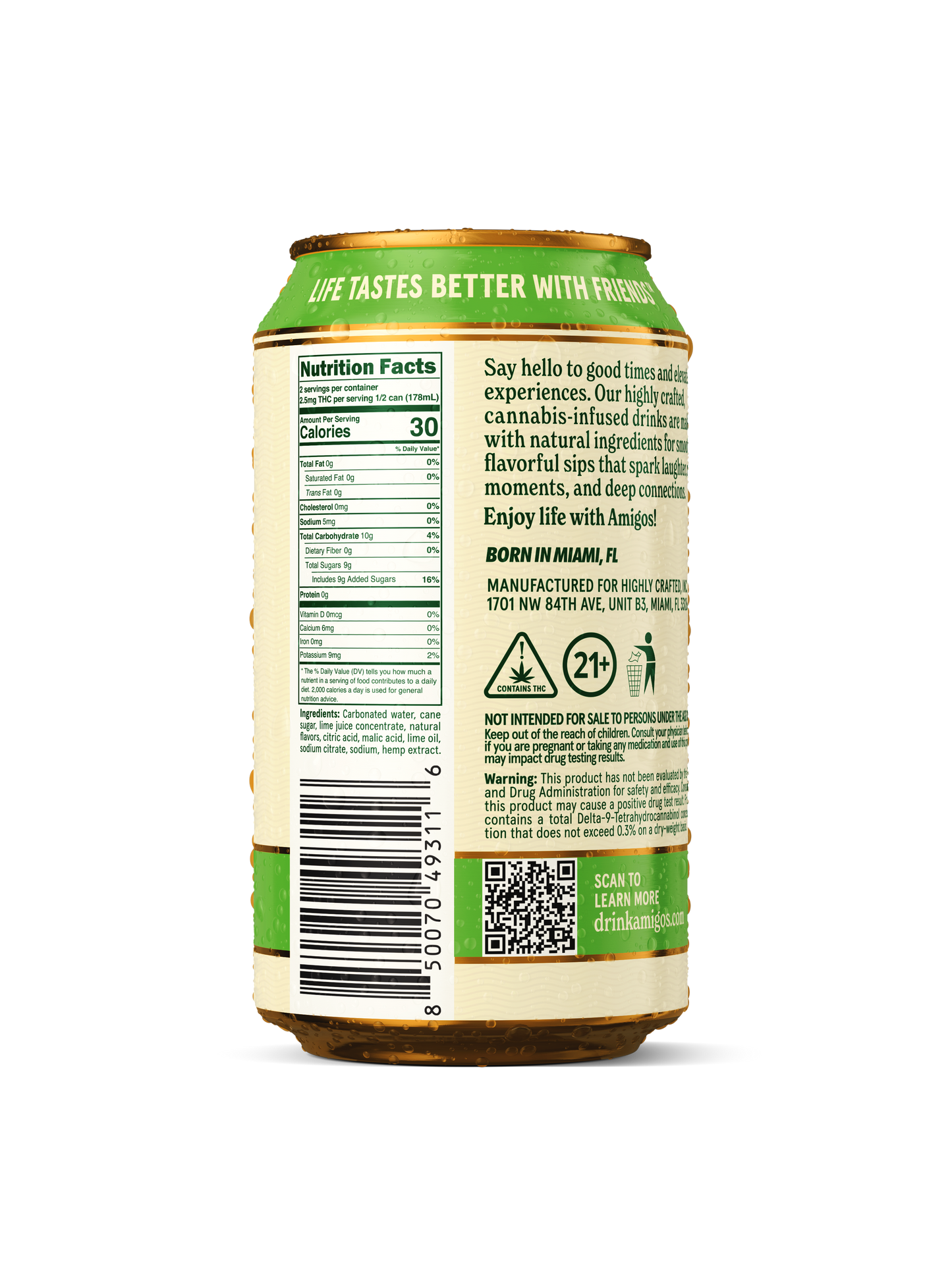 Amigos THC Key Lime Margarita 24ct