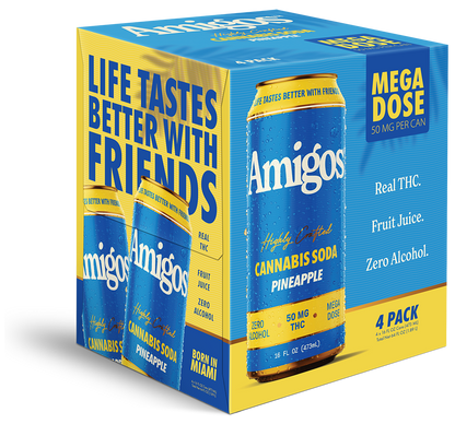 Amigos 50mg Pineapple Soda 24ct