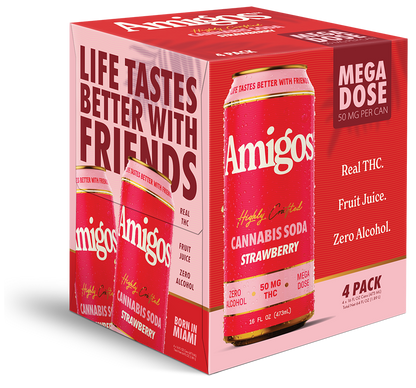 Amigos 50mg Strawberry Soda 24ct