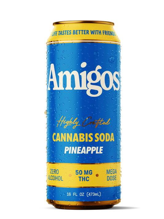 Amigos 50mg Pineapple Soda 24ct