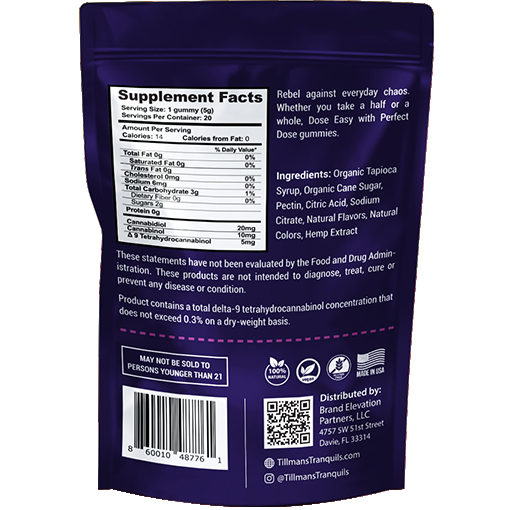 Blackberry Sleep CBD:CBN:THC Perfect Dose Gummies