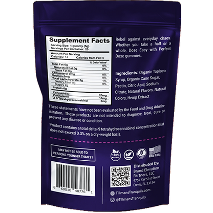 Blackberry Sleep CBD:CBN:THC Perfect Dose Gummies