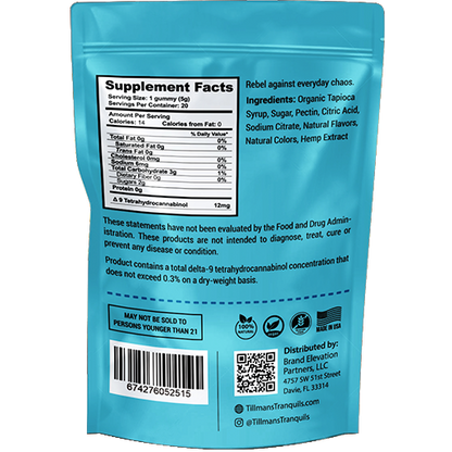 Blue Dream Delta 9 THC Gummies 240mg - Hybrid