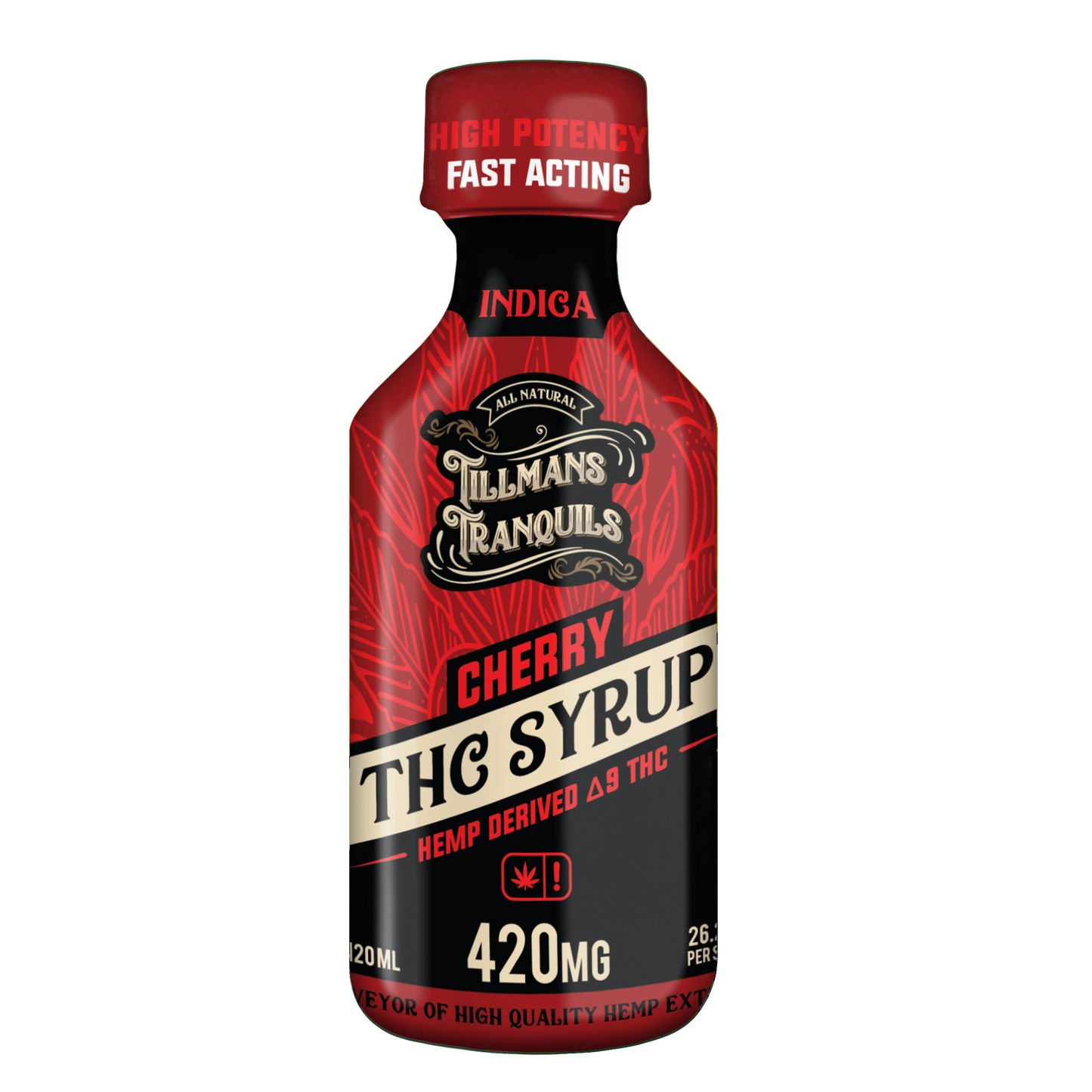 Delta 9 Syrup 420mg - Cherry