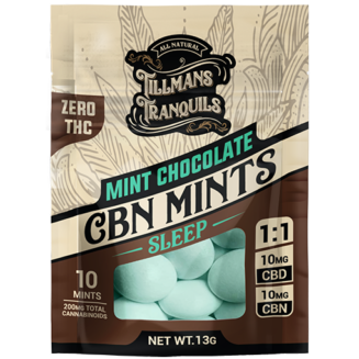 0 THC - Mint Chocolate CBN:CBD Mints - 1 Pack