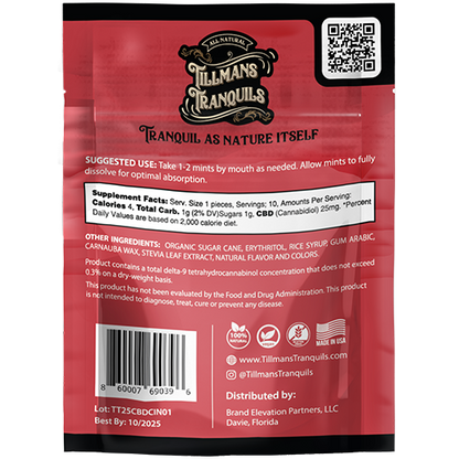 0 THC CBD Cinnamon Mints - 1 Pack