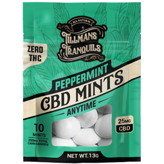 0 THC CBD Peppermint Mints - 1 Pack