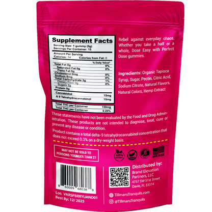 Raspberry Lemonade Gummies 25:1