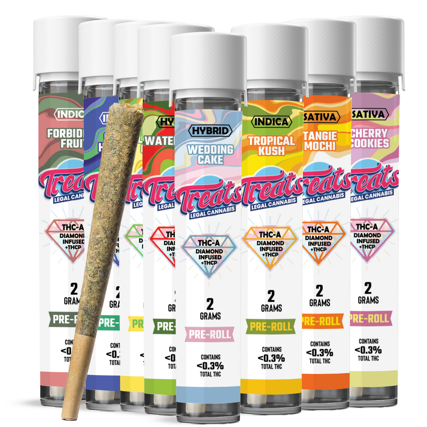 THCA Diamond Infused Pre Rolls + THCp – 40 Count