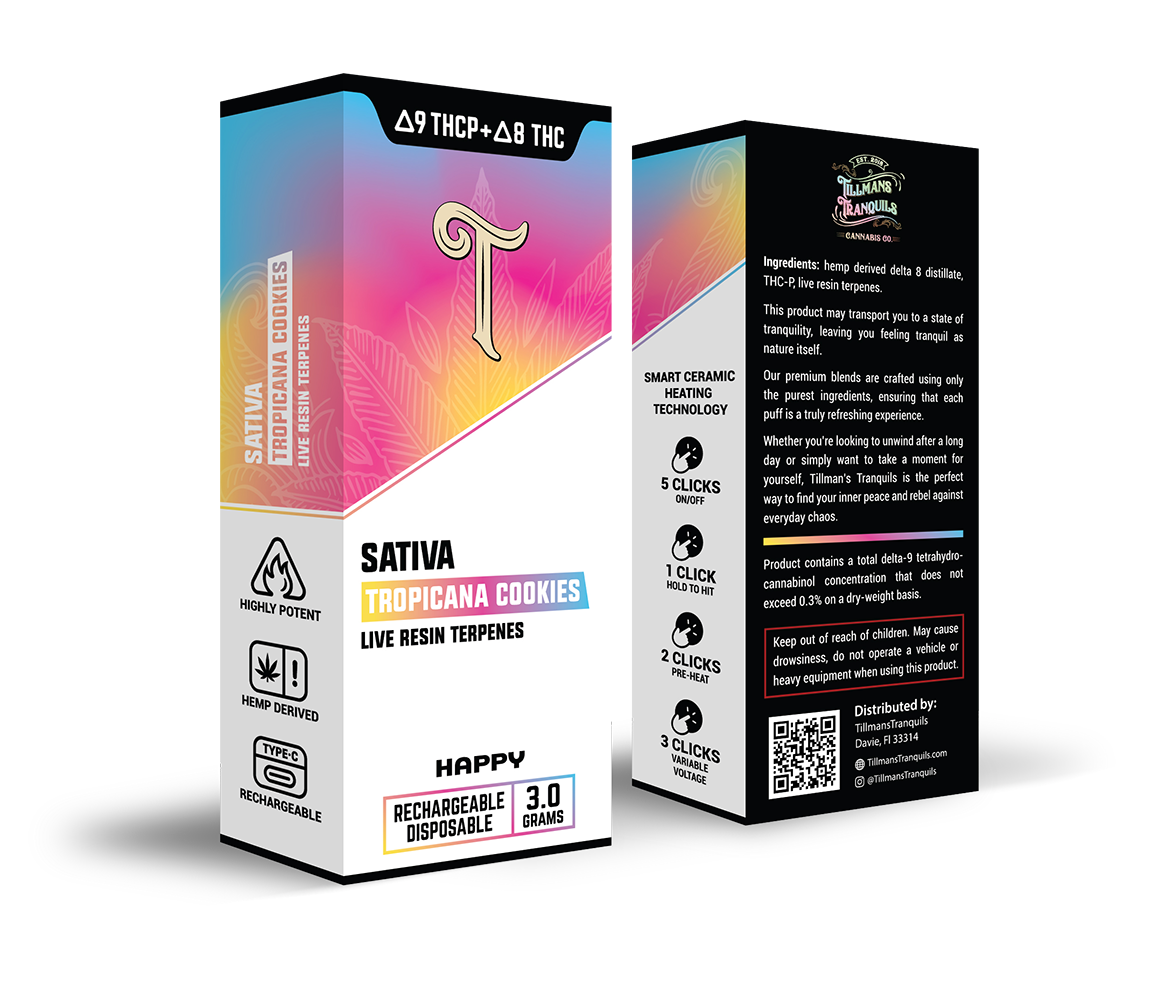 Display - Tropicana Cookies 3g THCp Disposable