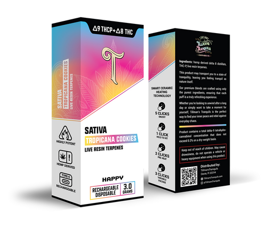 Display - Tropicana Cookies 3g THCp Disposable