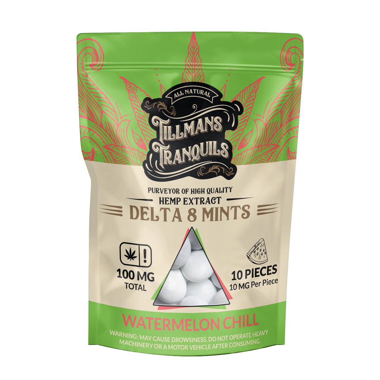 D8 Display Watermelon Chill THC Mints - Box